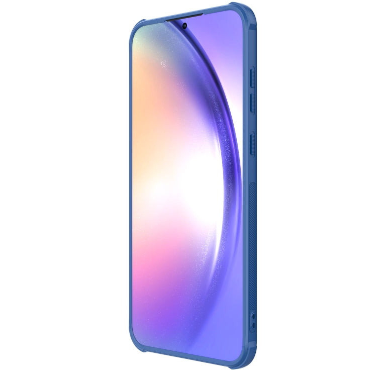 For Samsung Galaxy A55 NILLKIN Frosted Shield Pro PC + TPU Phone Case(Blue) - Galaxy Phone Cases by NILLKIN | Online Shopping South Africa | PMC TechLife | Buy Now Pay Later Mobicred