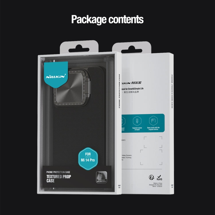 For Xiaomi 14 Pro NILLKIN Textured Prop Lens Protection Holder Nylon Phone Case(Black) - 14 Pro Cases by NILLKIN | Online Shopping South Africa | PMC TechLife | Buy Now Pay Later Mobicred