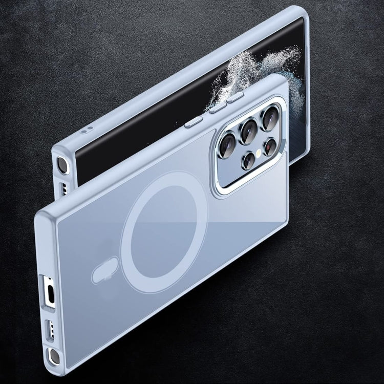 For Samsung Galaxy S24 Ultra 5G Acrylic PC MagSafe Magnetic Phone Case(Sierra Blue) - Galaxy S24 Ultra 5G Cases by PMC TechLife | Online Shopping South Africa | PMC TechLife