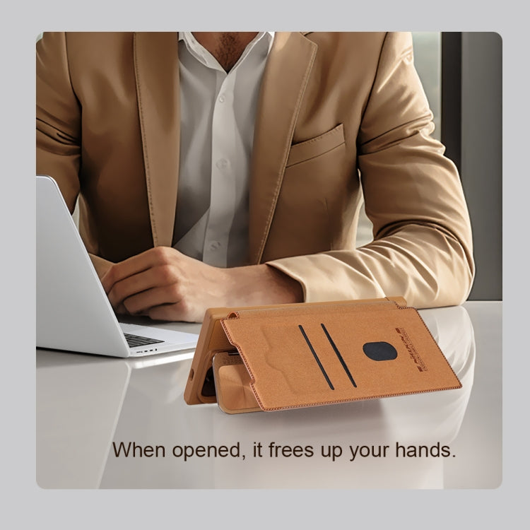 For Samsung Galaxy S24 Ultra 5G NILLKIN Qin Prop Series Flip Camera Cover Design Leather Phone Case(Black) - Galaxy S24 Ultra 5G Cases by NILLKIN | Online Shopping South Africa | PMC TechLife | Buy Now Pay Later Mobicred