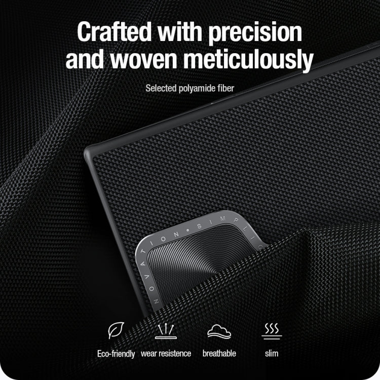 For Samsung Galaxy S24 Ultra 5G NILLKIN Textured Prop Camera Cover Holder Design Nylon MagSafe Magnetic Phone Case(Black) - free shipping - PMC TechLife - Order now!
