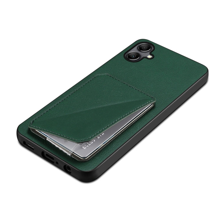 For Samsung Galaxy S23 Ultra 5G Denior Imitation Calf Leather Back Phone Case with Holder(Green) - free shipping - PMC TechLife - Order now!