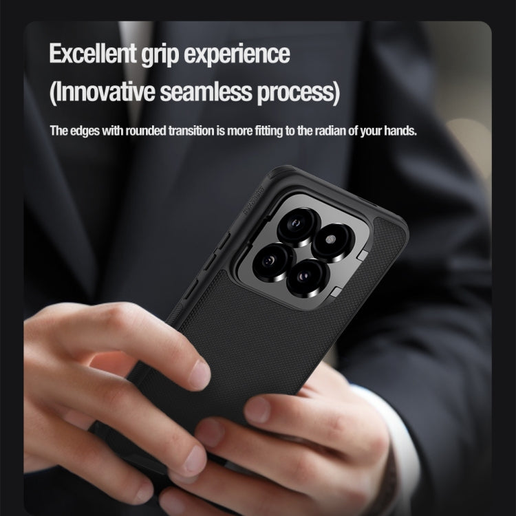 For Xiaomi 14 Pro NILLKIN Textured Prop Lens Protection Holder Nylon Precise Hole Phone Case(Black) - free shipping - PMC TechLife - Order now!