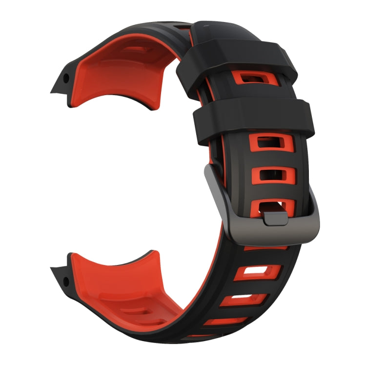 Compatible with Garmin Instinct 2X Two Color Silicone Watch Band(Black Red) - Watch Bands by PMC TechLife | Online Shopping South Africa | PMC TechLife | Buy Now Pay Later Mobicred