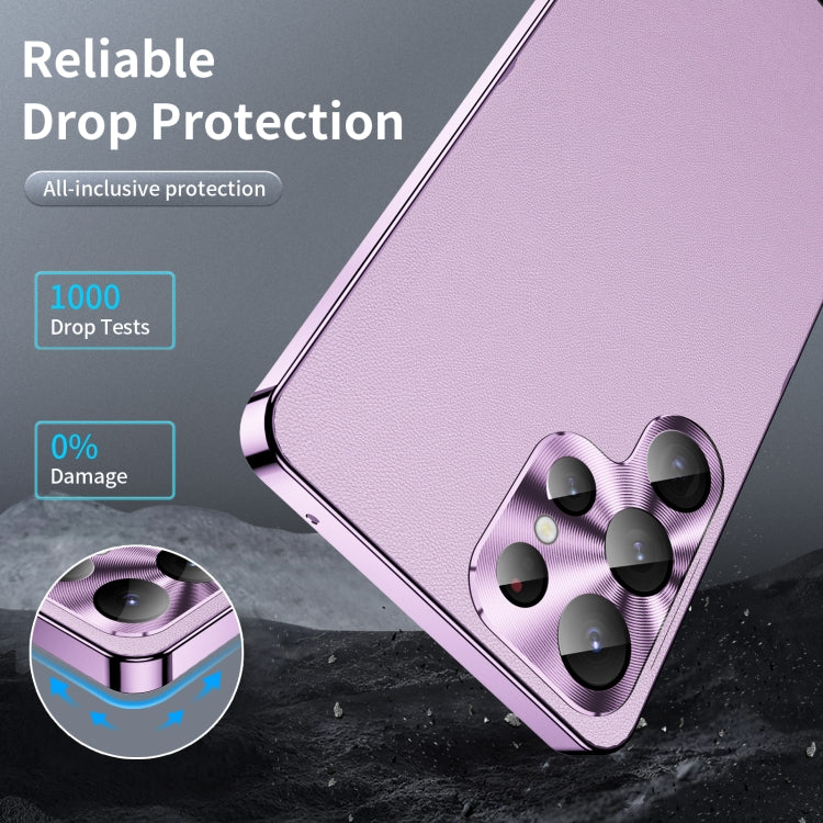 For Samsung Galaxy S23 Ultra 5G MagSafe Magnetic Plain Metal Phone Case(Purple) - Galaxy S23 Ultra 5G Cases by PMC TechLife | Online Shopping South Africa | PMC TechLife