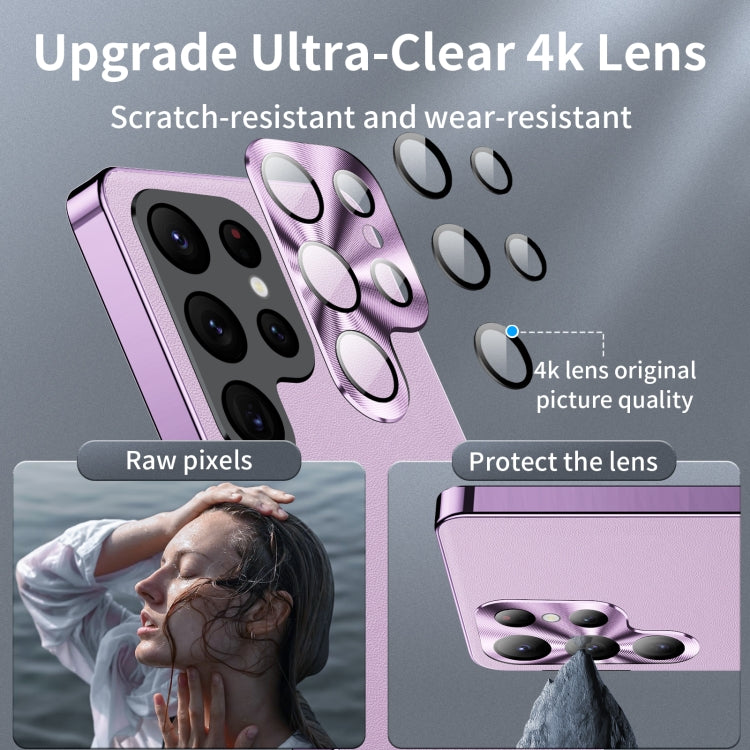 For Samsung Galaxy S23 Ultra 5G MagSafe Magnetic Plain Metal Phone Case(Purple) - Galaxy S23 Ultra 5G Cases by PMC TechLife | Online Shopping South Africa | PMC TechLife