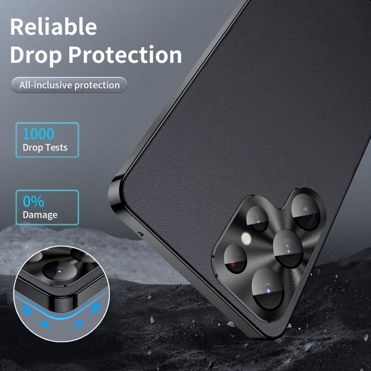 For Samsung Galaxy S24 Ultra 5G MagSafe Magnetic Plain Metal Phone Case(Black) - Galaxy S24 Ultra 5G Cases by PMC TechLife | Online Shopping South Africa | PMC TechLife