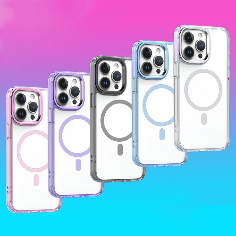 For iPhone 15 Pro Max MagSafe Magnetic Clear Phone Case(Pink) - iPhone 15 Pro Max Cases by PMC TechLife | Online Shopping South Africa | PMC TechLife | Buy Now Pay Later Mobicred
