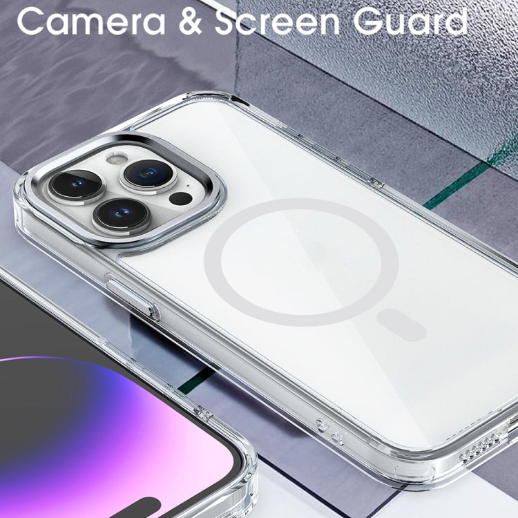For iPhone 15 Pro Max MagSafe Magnetic Clear Phone Case(Pink) - iPhone 15 Pro Max Cases by PMC TechLife | Online Shopping South Africa | PMC TechLife | Buy Now Pay Later Mobicred