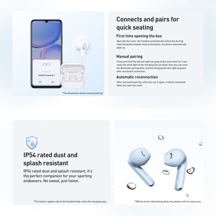 Original Huawei FreeBuds SE 2 Bluetooth 5.3 Wireless Earphone(Blue) - free shipping - PMC TechLife - Order now!