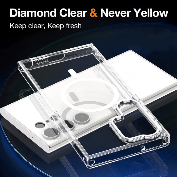 For Samsung Galaxy S24 Ulltra 5G MagSafe Magnetic Clear Phone Case(White) - free shipping - PMC TechLife - Order now!