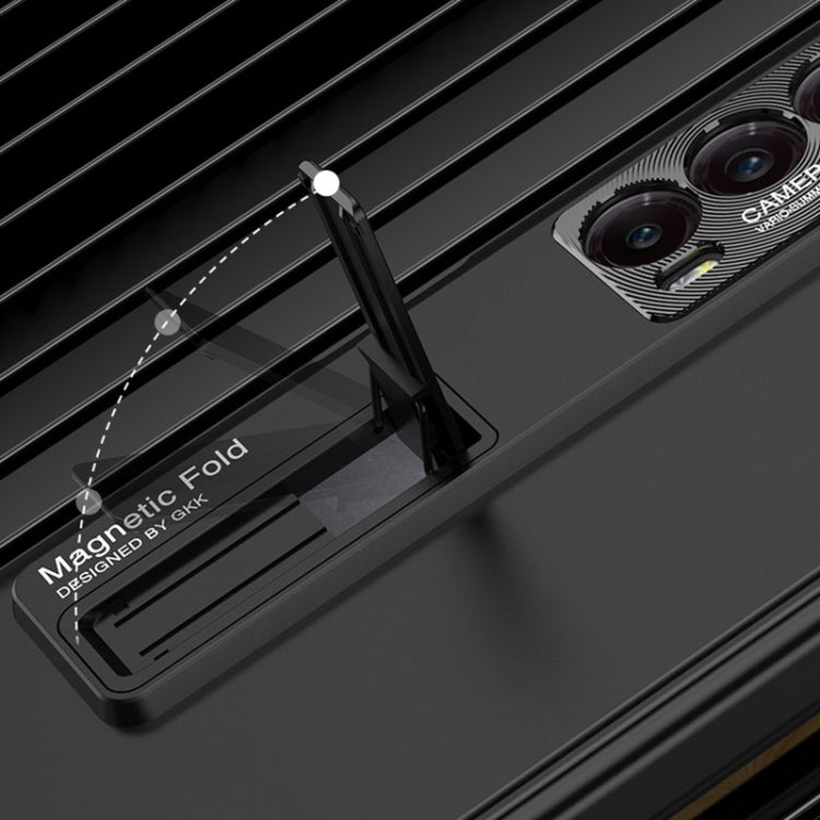 For Honor Magic V2 GKK Integrated Magnetic Folding Hinge All-inclusive Phone Case(Black) - Honor Cases by GKK | Online Shopping South Africa | PMC TechLife | Buy Now Pay Later Mobicred