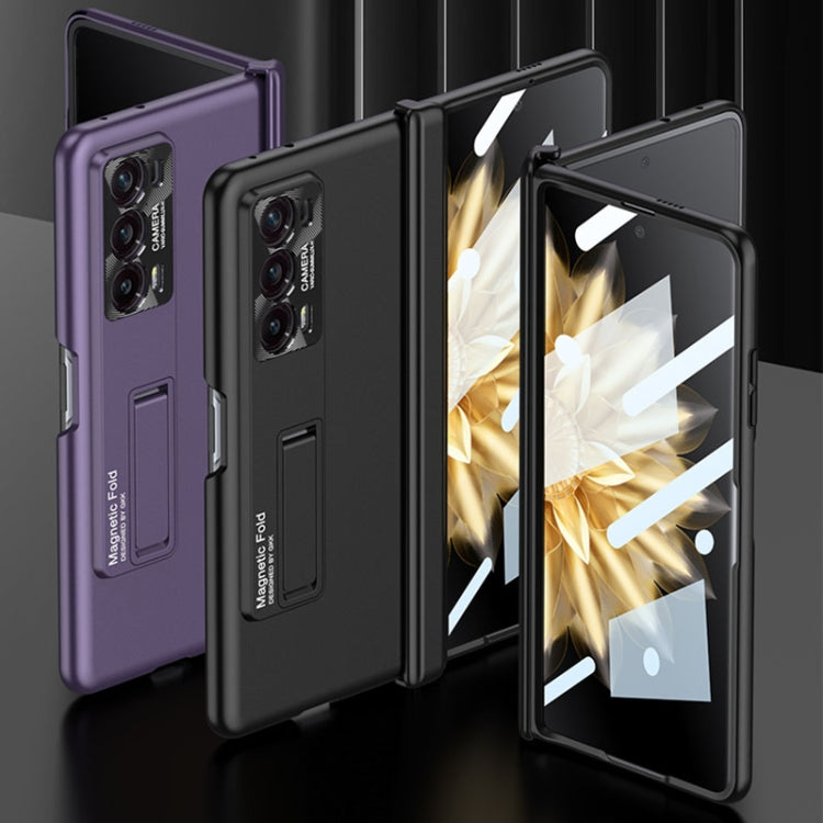 For Honor Magic V2 GKK Integrated Magnetic Folding Hinge All-inclusive Phone Case(Purple) - free shipping - PMC TechLife - Order now!