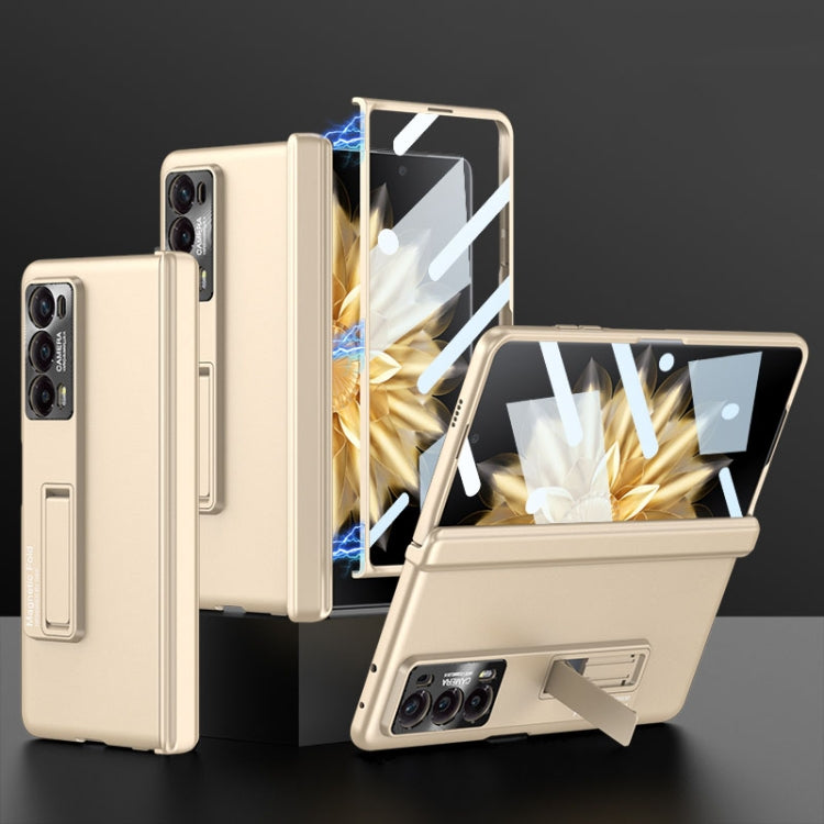 For Honor Magic V2 GKK Integrated Magnetic Folding Hinge All-inclusive Phone Case(Gold) - free shipping - PMC TechLife - Order now!