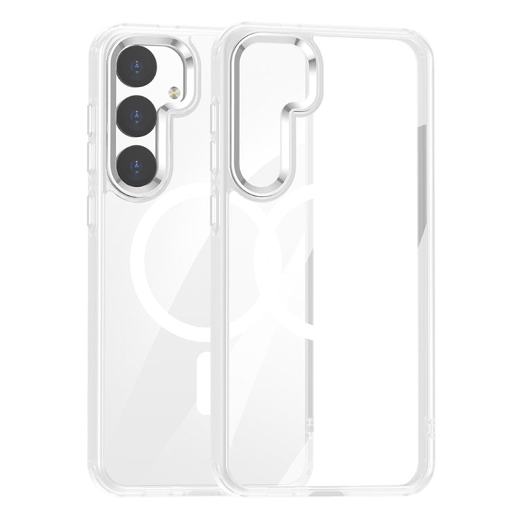 For Samsung Galaxy S24+ 5G MagSafe Anti-fingerprint Highly Transparent PC Phone Case(White) - free shipping - PMC TechLife - Order now!
