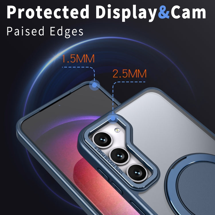 For Samsung Galaxy S23 5G 360-degree Rotating MagSafe Magnetic Holder Phone Case(Navy Blue) - free shipping - PMC TechLife - Order now!