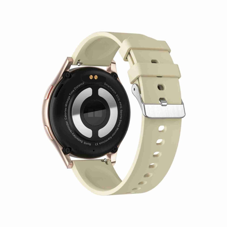 1.43 inch Silicone Strap Bluetooth Call Smart Watch Support ECG / Non-invasive Blood Sugar(Light Yellow) - free shipping - PMC TechLife - Order now!