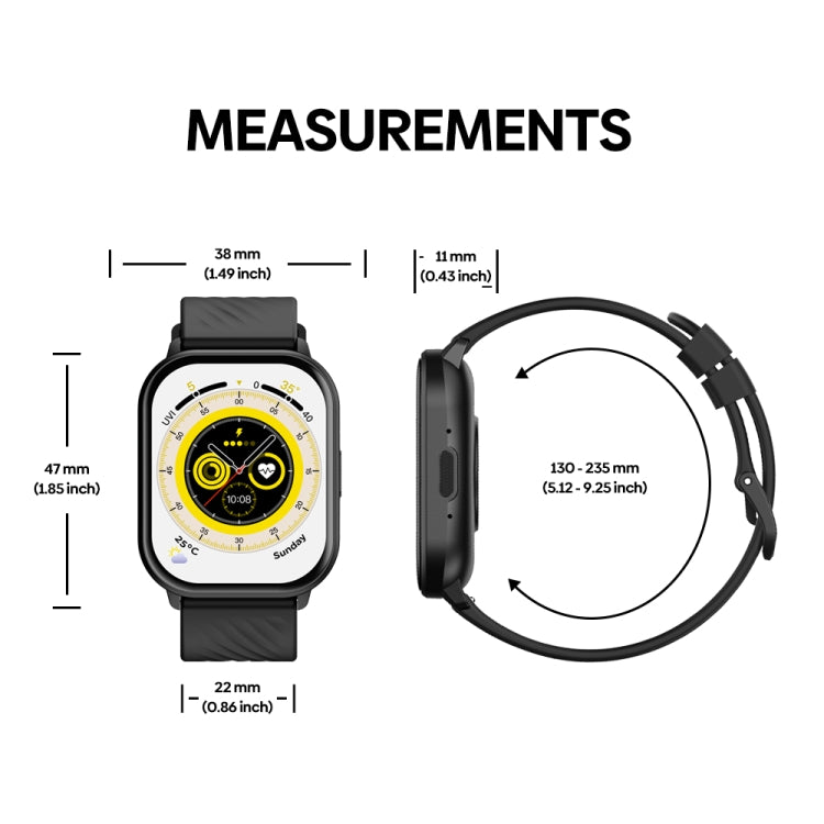 Zeblaze GTS 3 2.03 inch IP68 Waterproof Smart Bluetooth Call Watch(Blue) - Smart Watches by Zeblaze | Online Shopping South Africa | PMC TechLife | Buy Now Pay Later Mobicred