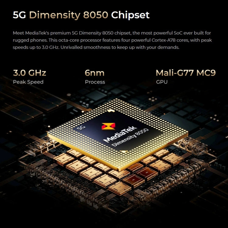 Oukitel WP30 Pro 5G, 12GB+512GB, IP68/IP69K, 108MP Camera, 11000mAh, 6.78 inch + 1.8 inch MediaTek Dimensity 8050 Octa-core 3.0GHz, NFC, OTG, Network: 5G(Black) - free shipping - PMC TechLife - Order now!