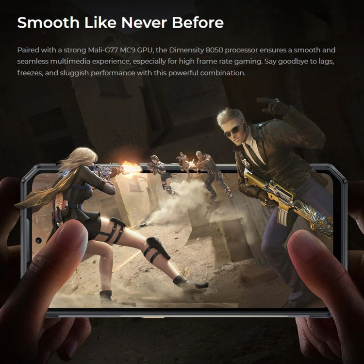 Oukitel WP30 Pro 5G, 12GB+512GB, IP68/IP69K, 108MP Camera, 11000mAh, 6.78 inch + 1.8 inch MediaTek Dimensity 8050 Octa-core 3.0GHz, NFC, OTG, Network: 5G(Black) - free shipping - PMC TechLife - Order now!