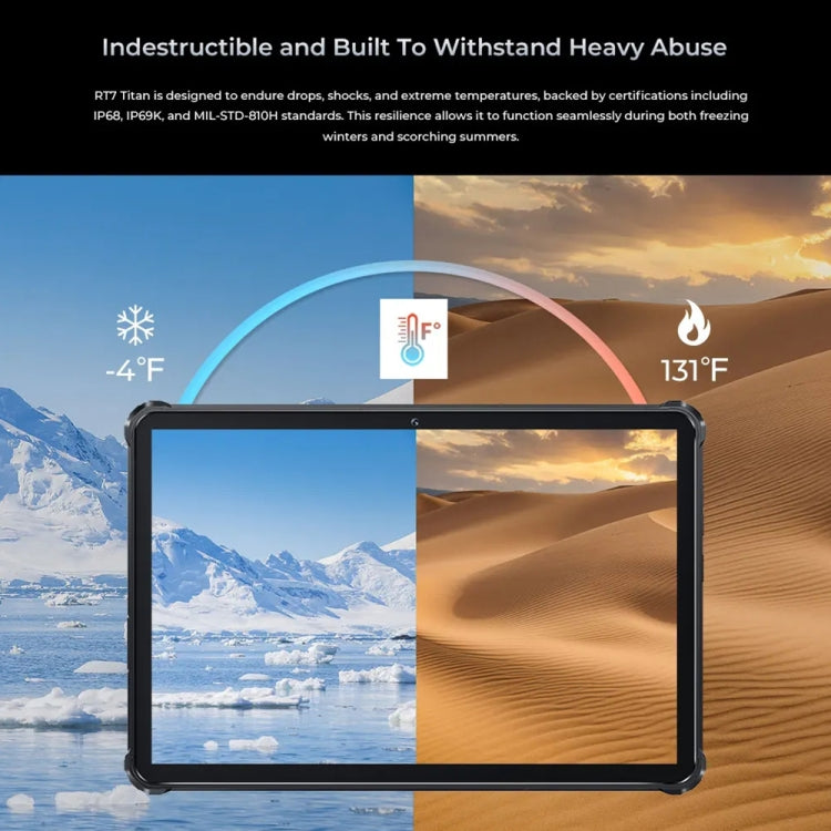 OUKITEL RT7 TITAN 4G Network IP68/IP69K Rugged Tablet, 8GB+256GB, 10.1 inch Android 13 MediaTek MT8788 Octa Core Support Dual SIM, EU Plug(Blue) - free shipping - PMC TechLife - Order now!