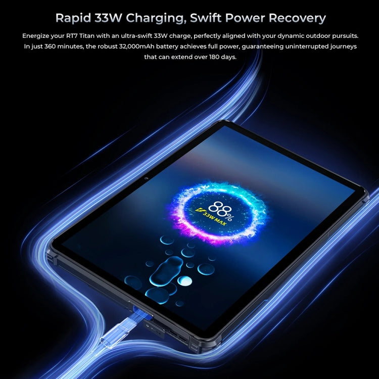 OUKITEL RT7 TITAN 4G Network IP68/IP69K Rugged Tablet, 8GB+256GB, 10.1 inch Android 13 MediaTek MT8788 Octa Core Support Dual SIM, EU Plug(Black) - free shipping - PMC TechLife - Order now!