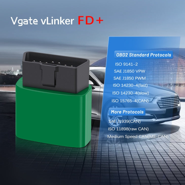 Vgate VLINKER FD + V2.2 Bluetooth 4.0 Car OBD Fault Diagnosis Detector - free shipping - PMC TechLife - Order now!