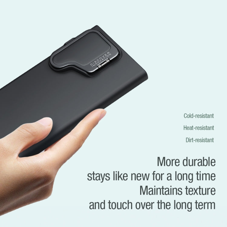 For Samsung Galaxy S24 Ultra 5G NILLKIN CamShield Prop MagSafe Liquid Silicone Phone Case(Black) - Galaxy S24 Ultra 5G Cases by NILLKIN | Online Shopping South Africa | PMC TechLife | Buy Now Pay Later Mobicred