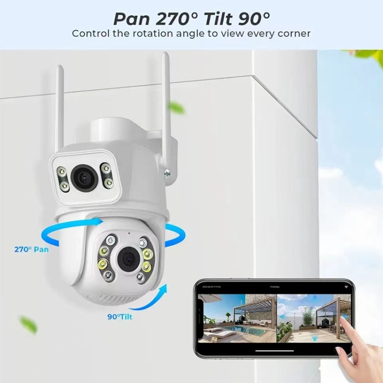 QX95 6MP WiFi Dual Camera Supports Two-way Voice Intercom & AI Recognition(UK Plug) - free shipping - PMC TechLife - Order now!