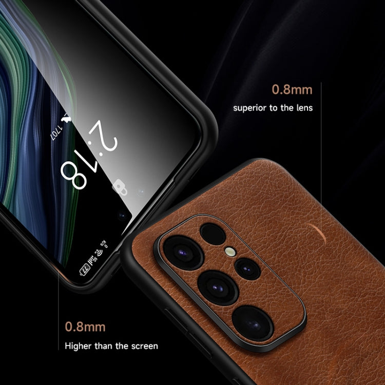For Samsung Galaxy S24 Ultra 5G SULADA Stitching Leather MagSafe Magnetic Phone Case(Green) - Galaxy S24 Ultra 5G Cases by SULADA | Online Shopping South Africa | PMC TechLife