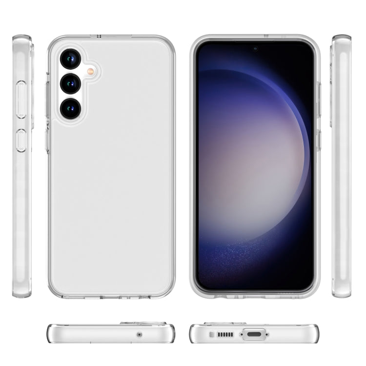 For Samsung Galaxy S23 FE 5G Terminator Style Glitter Powder Shockproof Phone Case(Transparent) - Galaxy S23 FE 5G Cases by PMC TechLife | Online Shopping South Africa | PMC TechLife