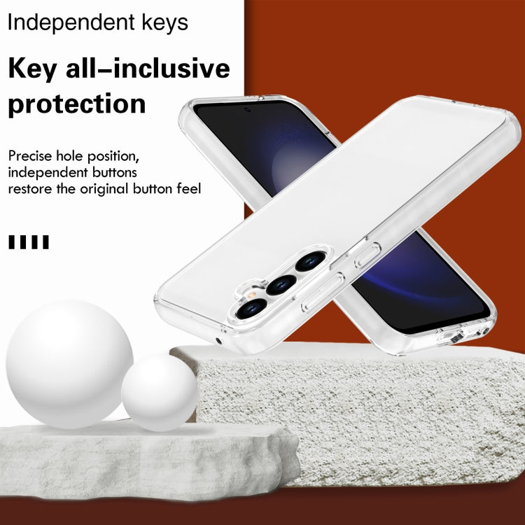 For Samsung Galaxy S23 FE 5G Terminator Style Glitter Powder Shockproof Phone Case(Transparent) - Galaxy S23 FE 5G Cases by PMC TechLife | Online Shopping South Africa | PMC TechLife