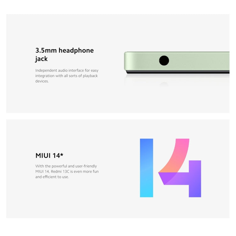 Xiaomi Redmi 13C 5G, 6GB+128GB,  6.74 inch MIUI 14 MediaTek Dimensity 6100+ Octa Core 2.2GHz, NFC, Network: 5G, Not Support Google Play(Starlight Black) - free shipping - PMC TechLife - Order now!