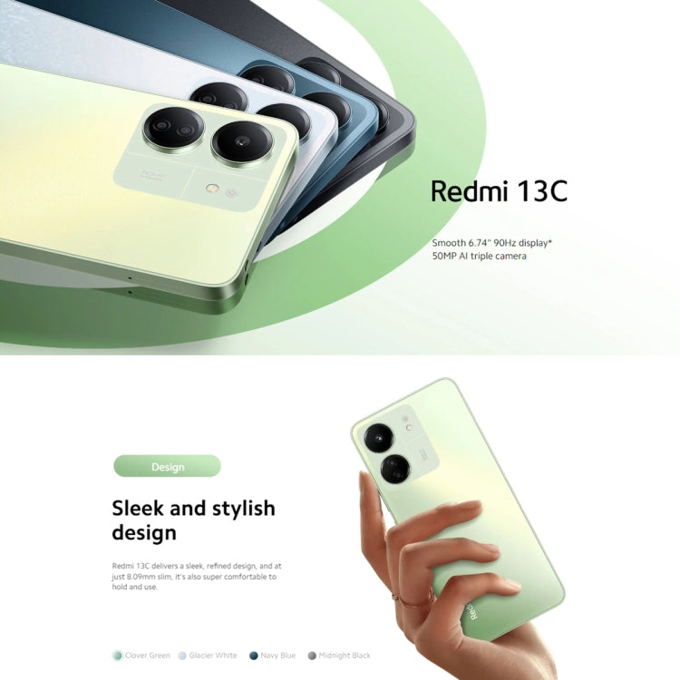 Xiaomi Redmi 13C 5G, 6GB+128GB,  6.74 inch MIUI 14 MediaTek Dimensity 6100+ Octa Core 2.2GHz, NFC, Network: 5G, Not Support Google Play(Starlight Black) - free shipping - PMC TechLife - Order now!