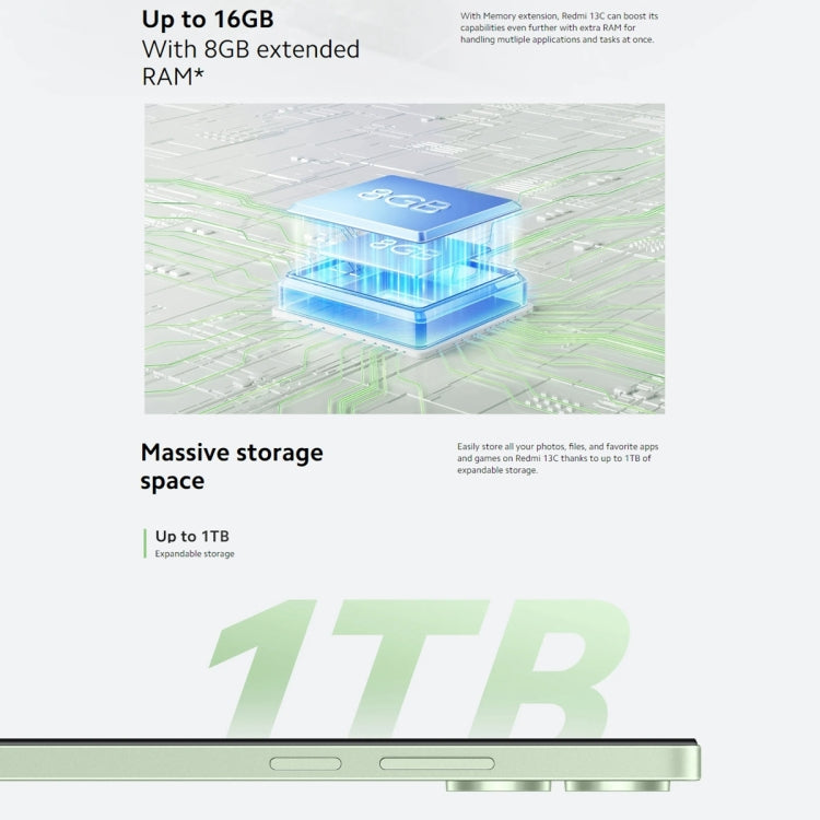 Xiaomi Redmi 13C 5G, 4GB+128GB,  6.74 inch MIUI 14 MediaTek Dimensity 6100+ Octa Core 2.2GHz, NFC, Network: 5G, Not Support Google Play(Starlight Black) - free shipping - PMC TechLife - Order now!