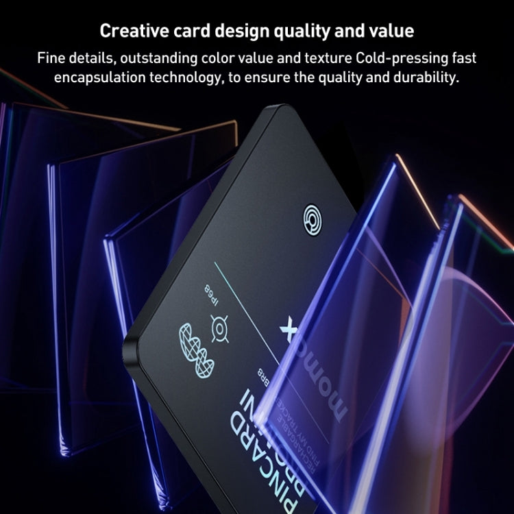 MOMAX PINCARD BR8 Card Wireless Charging Positioning Anti-lost Device(Black) - free shipping - PMC TechLife - Order now!