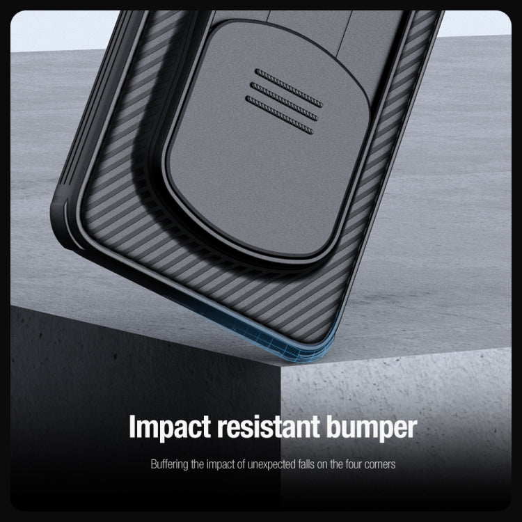 For Honor Magic6 Pro NILLKIN Black Mirror Pro Series Camshield PC Phone Case(Blue) - Honor Cases by NILLKIN | Online Shopping South Africa | PMC TechLife | Buy Now Pay Later Mobicred