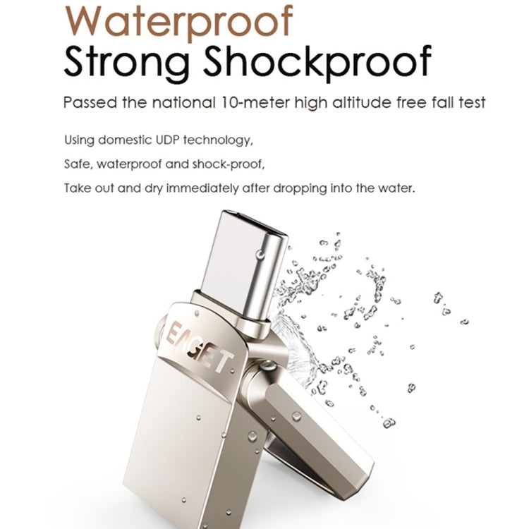 EAGET 128G USB 3.1 + Type-C / USB-C  Interface Metal Twister Flash U Disk, with Micro USB OTG Adapter - free shipping - PMC TechLife - Order now!