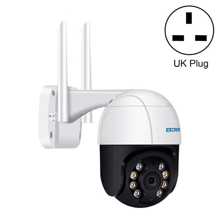 ESCAM QF518 5MP Smart WiFi IP Camera, Support AI Humanoid Detection / Auto Tracking / Dual Light Night Vision / Cloud Storage / Two Way Audio / TF Card, Plug:UK Plug(White) - free shipping - PMC TechLife - Order now!