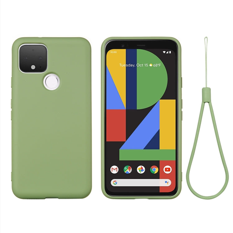 For Google Pixel 5 Pure Color Liquid Silicone Shockproof Full Coverage Case(Green) - free shipping - PMC TechLife - Order now!