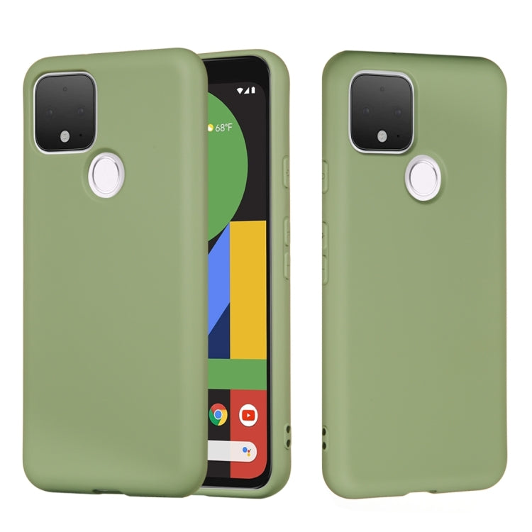 For Google Pixel 5 Pure Color Liquid Silicone Shockproof Full Coverage Case(Green) - free shipping - PMC TechLife - Order now!
