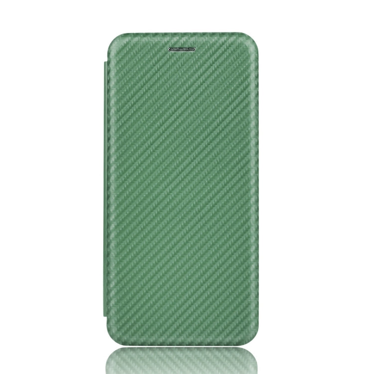 For LG Velvet Carbon Fiber Texture Horizontal Flip TPU + PC + PU Leather Case with Card Slot(Green) - LG Cases by PMC TechLife | Online Shopping South Africa | PMC TechLife | Buy Now Pay Later Mobicred