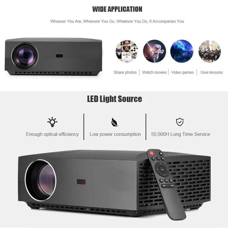 VIVIBRIGHT F30UP 1920x1080 4200 Lumens Portable Home Theater Wireless Smart Projector, Android Version - LED Projector by VIVIBRIGHT | Online Shopping South Africa | PMC TechLife