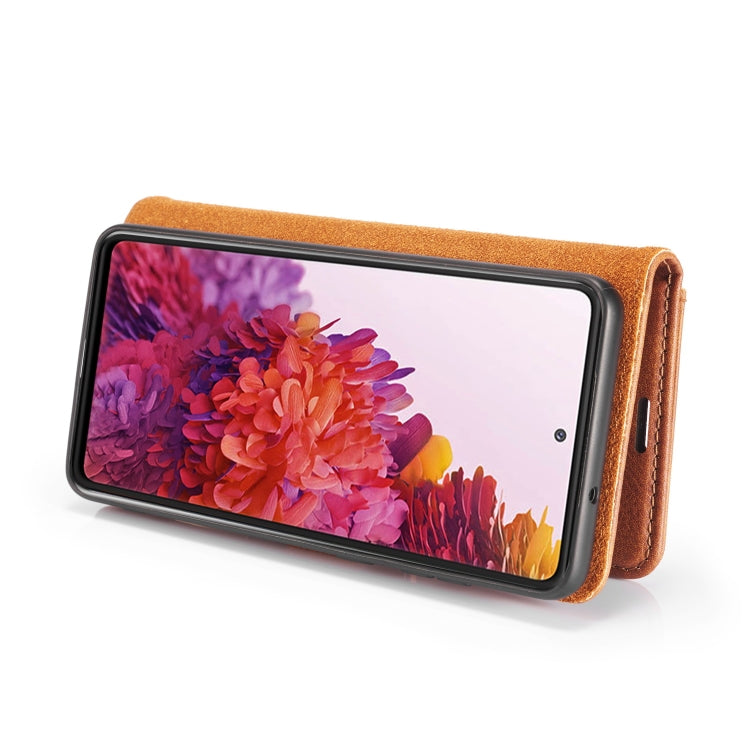 For Samsung Galaxy S20 FE DG.MING Crazy Horse Texture Flip Detachable Magnetic Leather Case with Holder & Card Slots & Wallet(Brown) - free shipping - PMC TechLife - Order now!