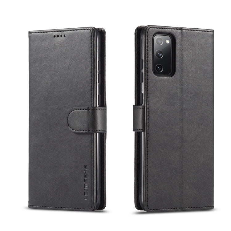 For Samsung Galaxy S20 FE 5G / S20 Lite LC.IMEEKE Calf Texture Horizontal Flip Leather Case, with Holder & Card Slots & Wallet & Photo Frame(Black) - free shipping - PMC TechLife - Order now!