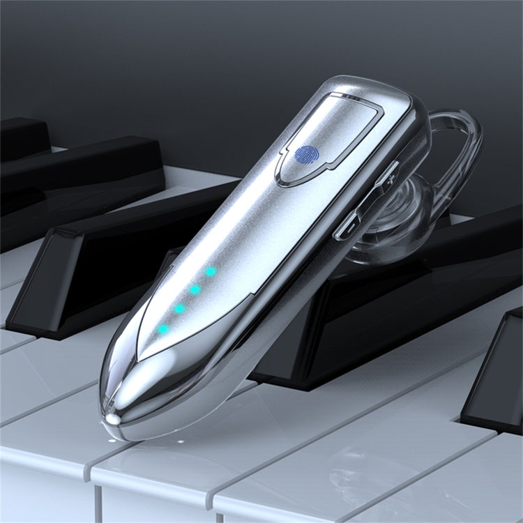 ME-3 Bluetooth 5.0 Business Style Touch Switch Bluetooth Earphone(Silver) - Bluetooth Earphone by PMC TechLife | Online Shopping South Africa | PMC TechLife