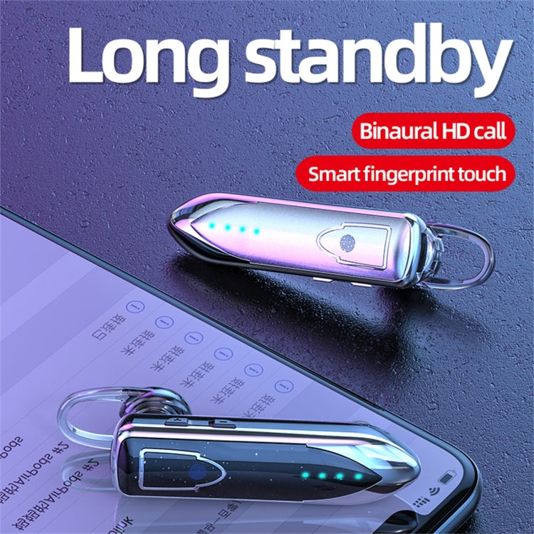 ME-3 Bluetooth 5.0 Business Style Touch Switch Bluetooth Earphone(Silver) - Bluetooth Earphone by PMC TechLife | Online Shopping South Africa | PMC TechLife