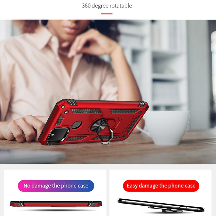 For Google Pixel 5 Shockproof TPU + PC Protective Case with 360 Degree Rotating Holder(Black) - free shipping - PMC TechLife - Order now!