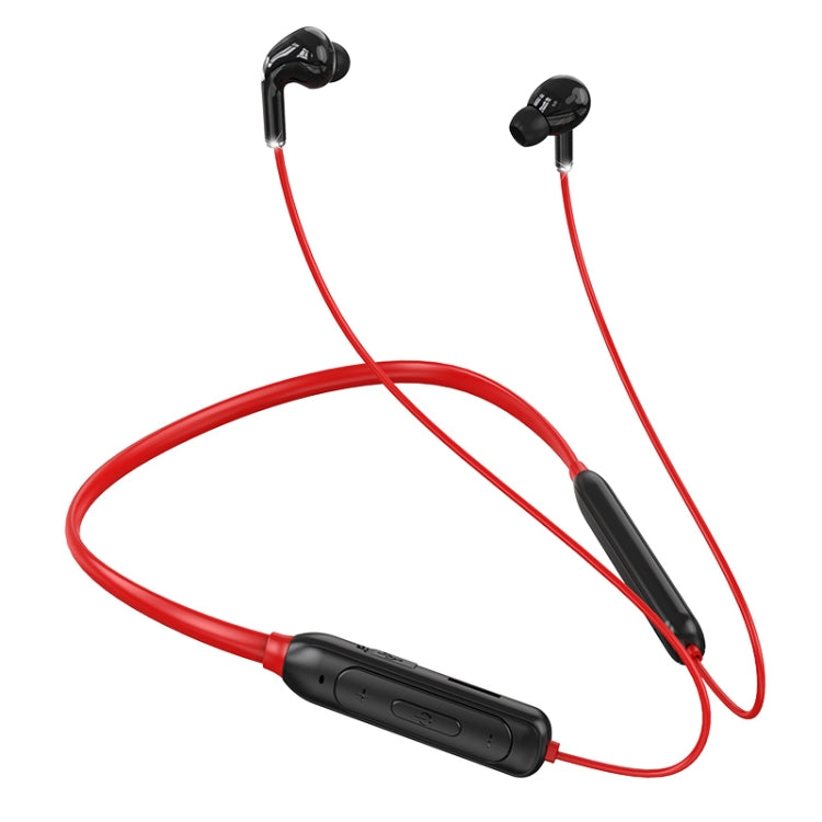 M60 8D Surround Sound Wireless Neck-mounted 5.1 Bluetooth Earphone Support TF Card MP3 Mode(Red) - Neck-mounted Earphone by PMC TechLife | Online Shopping South Africa | PMC TechLife