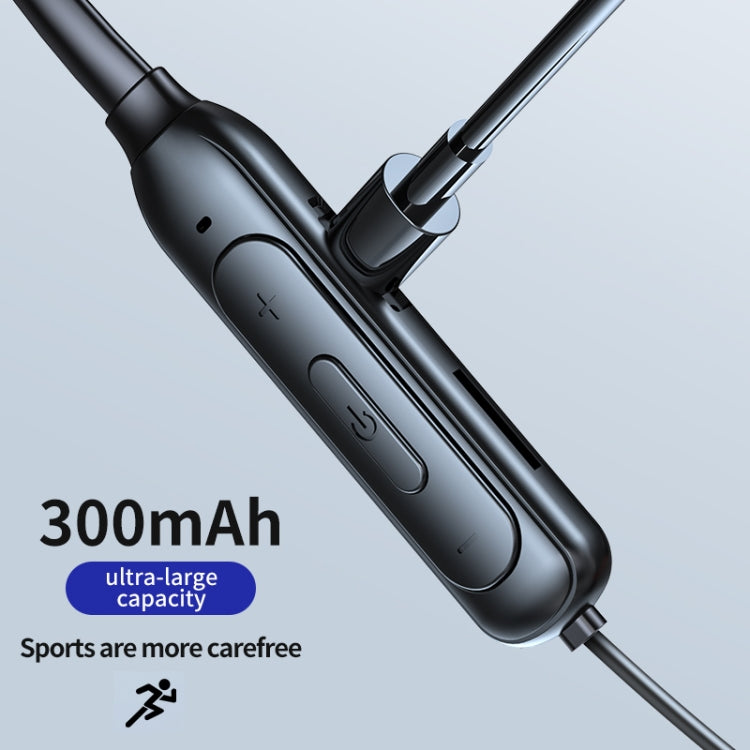 M60 8D Surround Sound Wireless Neck-mounted 5.1 Bluetooth Earphone Support TF Card MP3 Mode(White) - Neck-mounted Earphone by PMC TechLife | Online Shopping South Africa | PMC TechLife